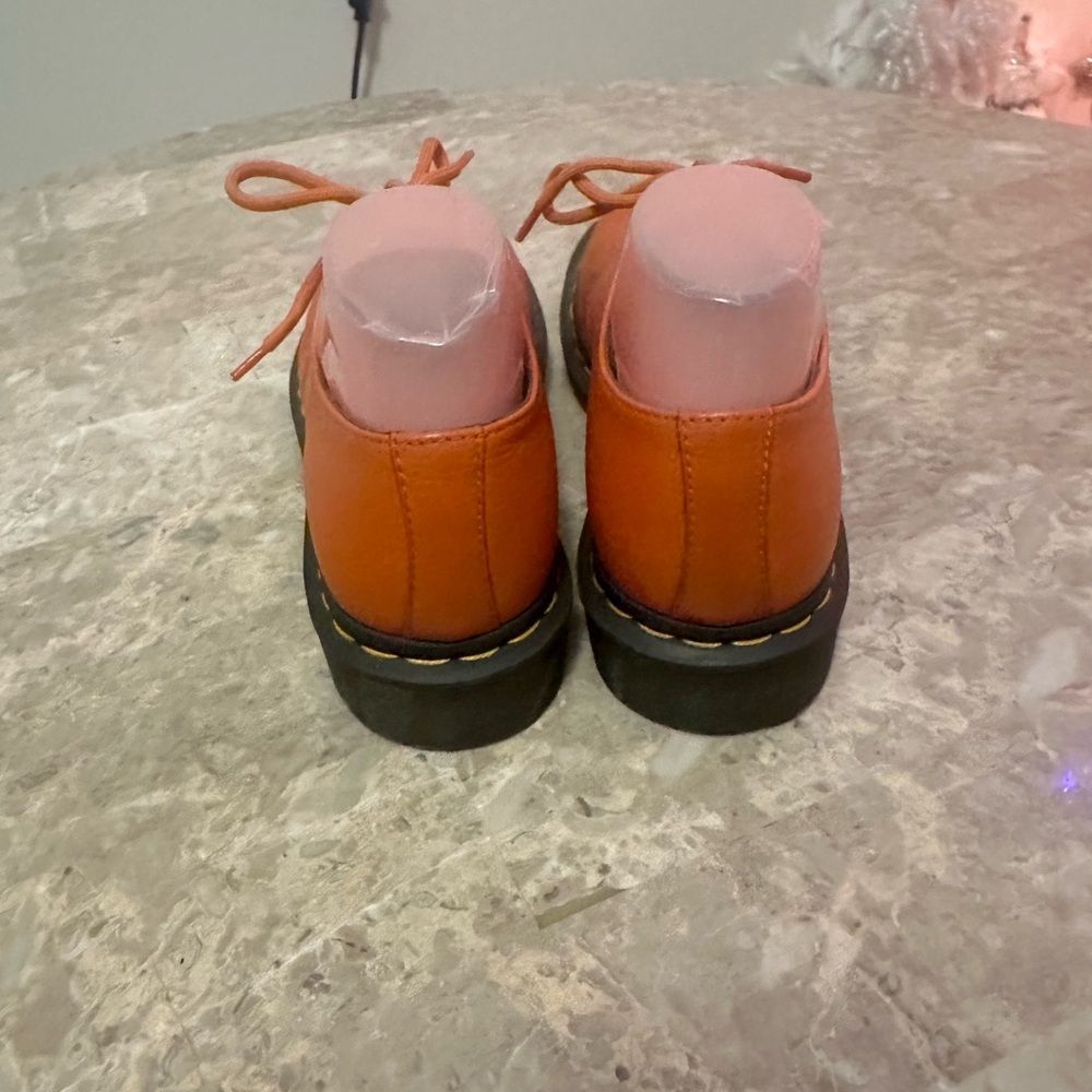 Dr. Martens Orange Leather Oxfords - Picture 12 of 15